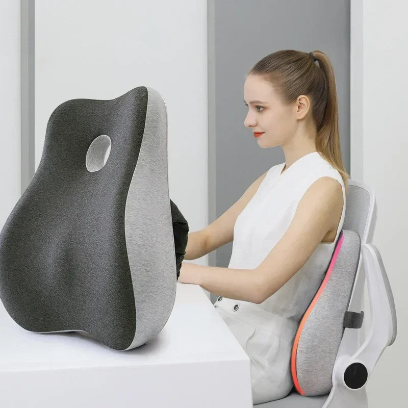 Memory Foam Office Chair Cushion Set