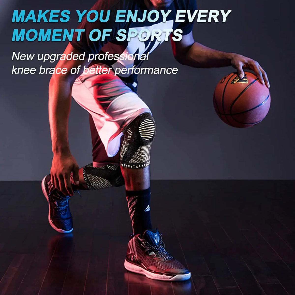 Copper Knee Brace with Kneecap Gel Pad