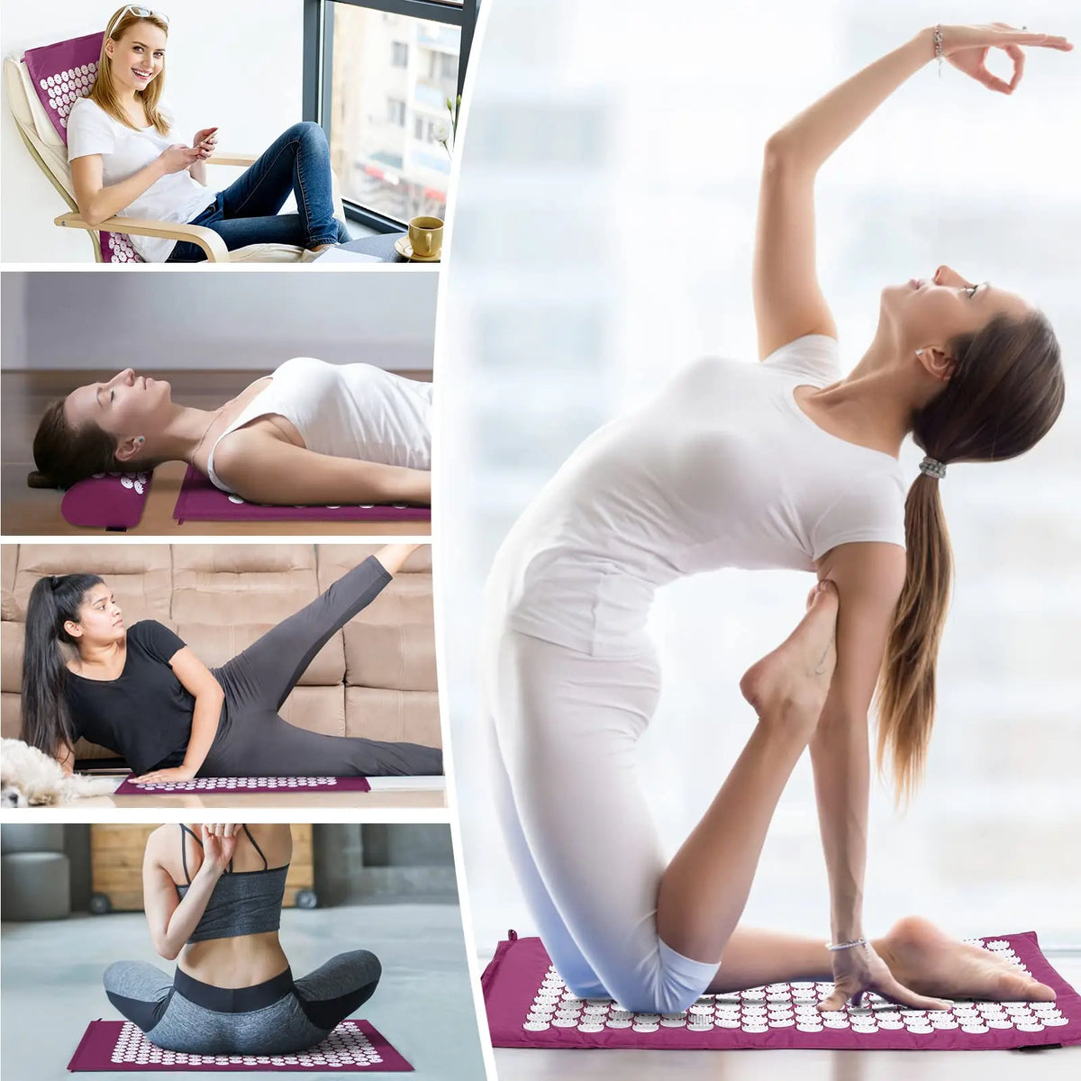 Acupressure Mat and Pillow Set