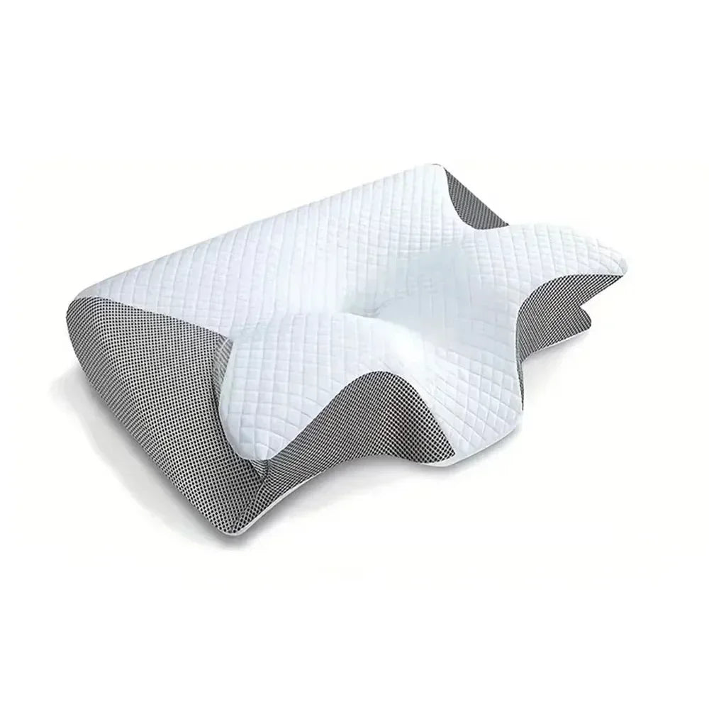 Contoured Butterfly Pillow for Neck Pain