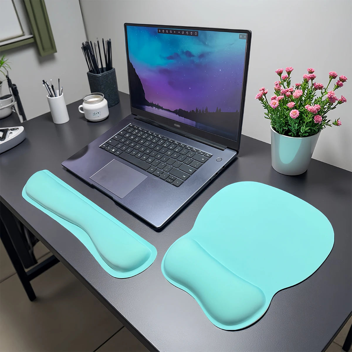 Keyboard and Mouse Wrist Rest Set (3 Pieces)