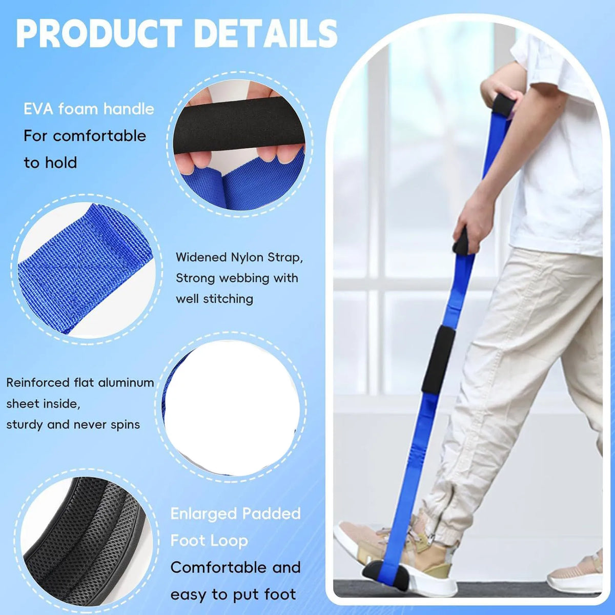 Leg Lifter Strap with Hand Loop