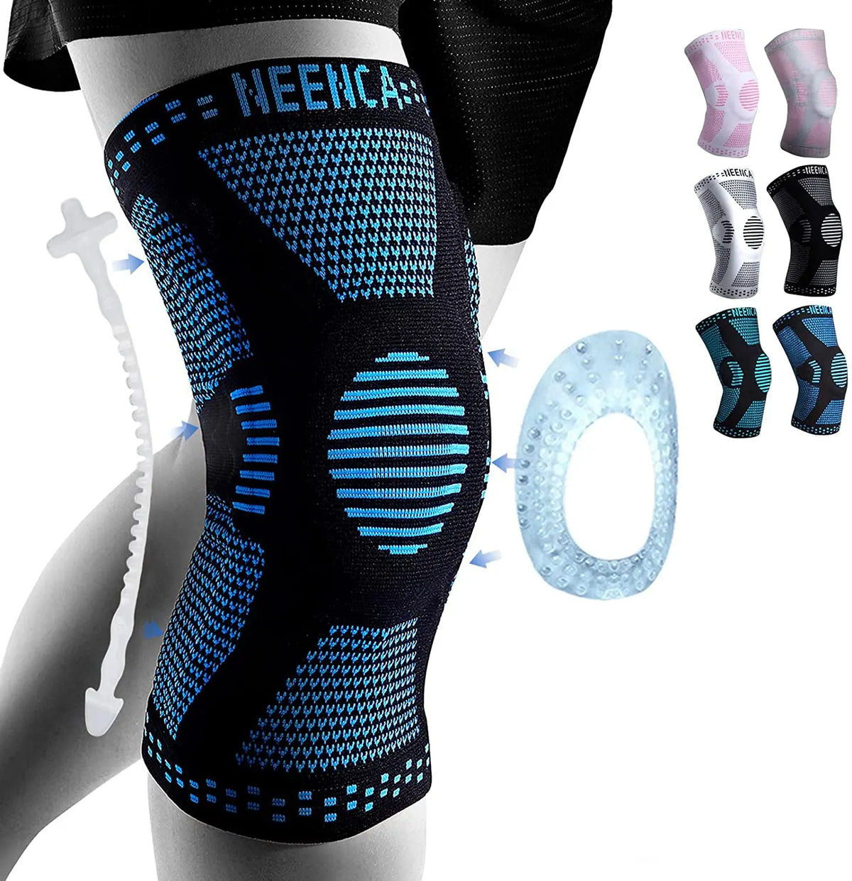 Copper Knee Brace with Kneecap Gel Pad