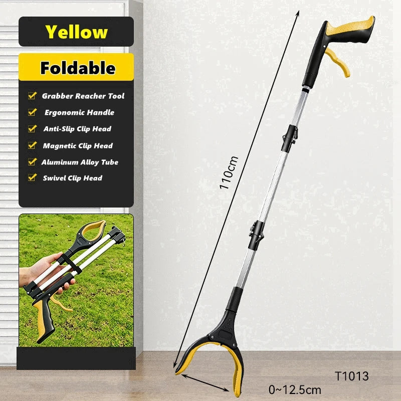 Foldable Reacher Grabber with Magnetic Tip