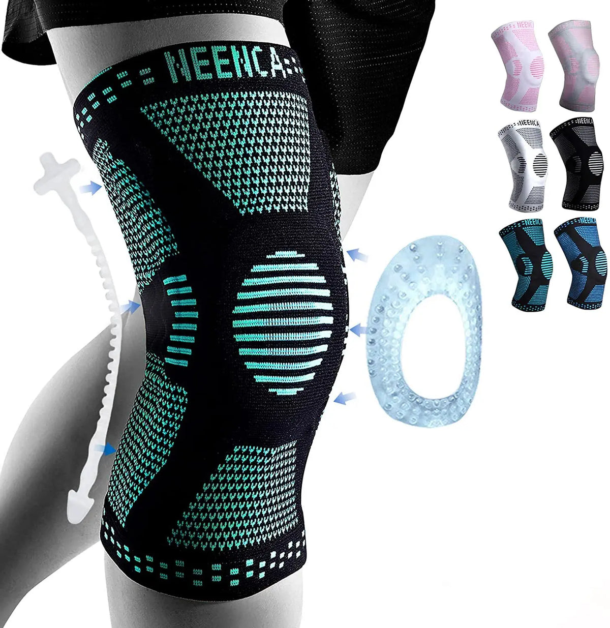 Copper Knee Brace with Kneecap Gel Pad