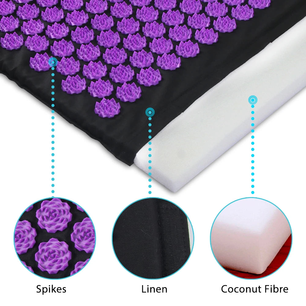 Acupressure Mat with Pillow (Large)