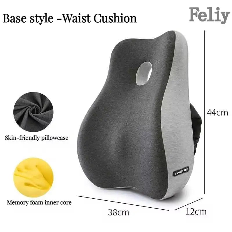 Memory Foam Office Chair Cushion Set