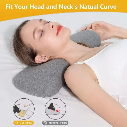 Memory Foam Cervical Pillow for Back Sleepers