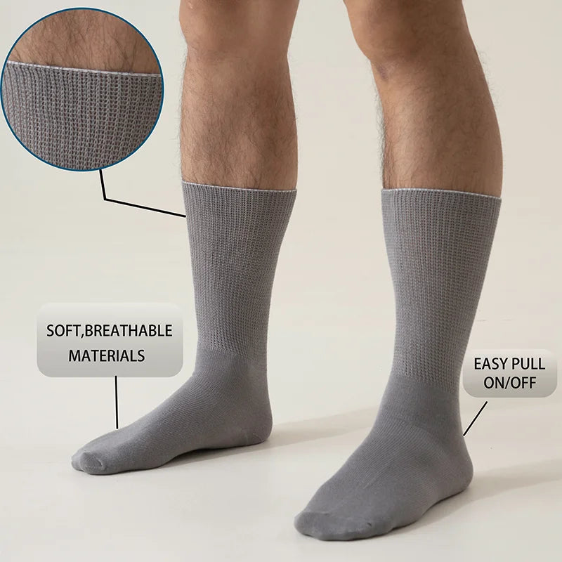 Diabetic Socks for Men (6 Pairs)