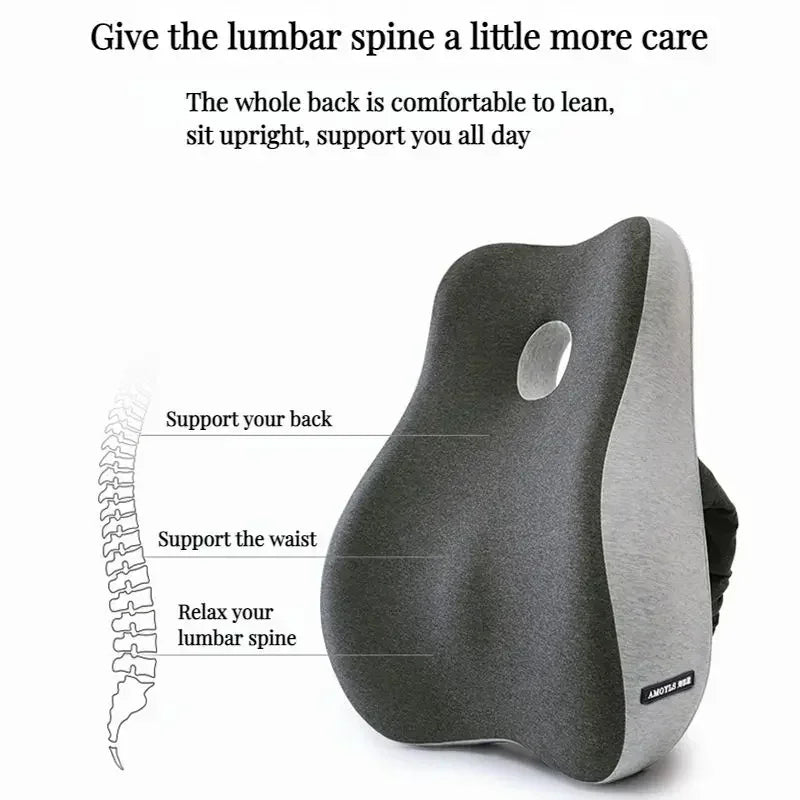 Memory Foam Office Chair Cushion Set