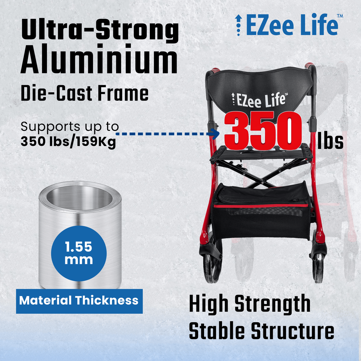 EZee Life Folding Rollator
