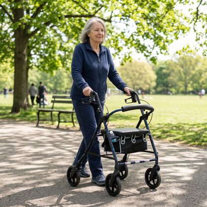 ProBasics Deluxe Aluminum Rollator, 8 in Wheels