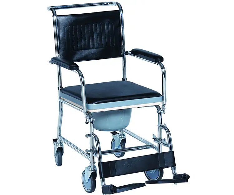 EZee Life Wheeled Shower Commode Chair