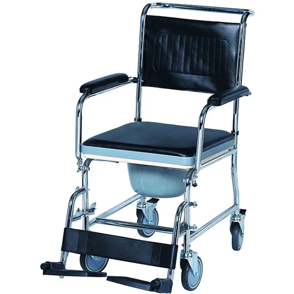 EZee Life Wheeled Shower Commode Chair